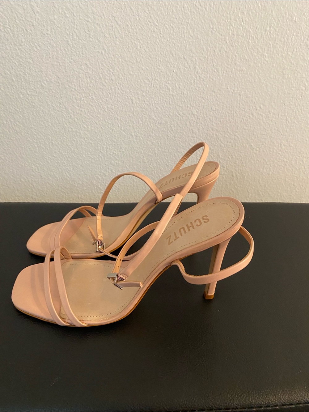 SCHUTZ Blush Strappy High Heel Sandals NWOT - Picture 7 of 13